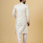 Regal Ivory Abstract Thread Embroidered Sherwani for Men | Father-Son Combo | Perfect Groom Wear | Jaipurio